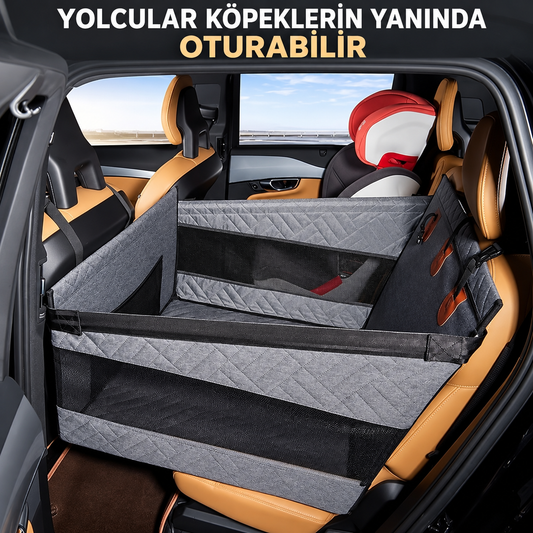 Köpekler için Sert Tabanlı Tekli Araba Koltuğu Uzatıcı