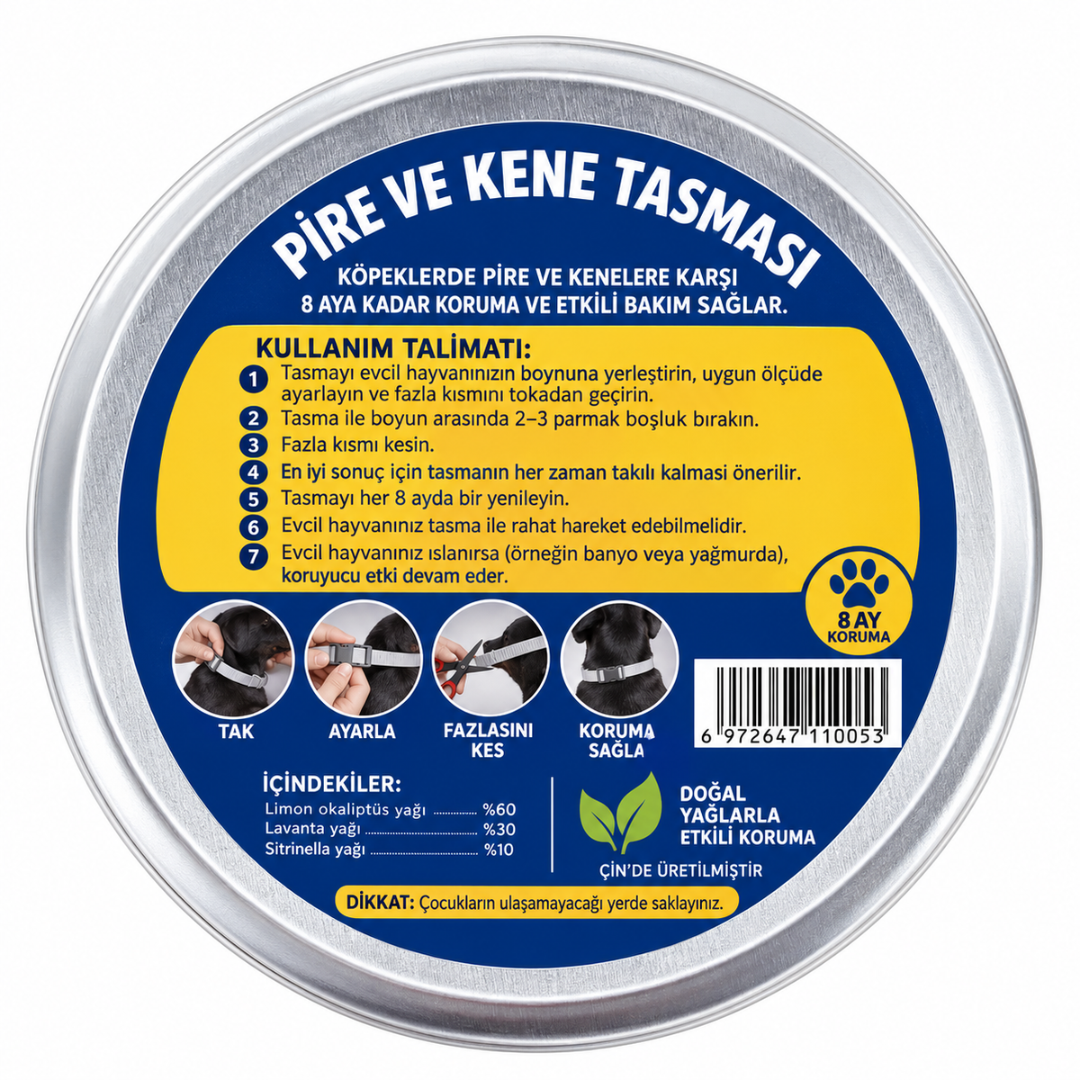 Patika  - Kene ve Pirelere Karşı 8+ Ay Koruma