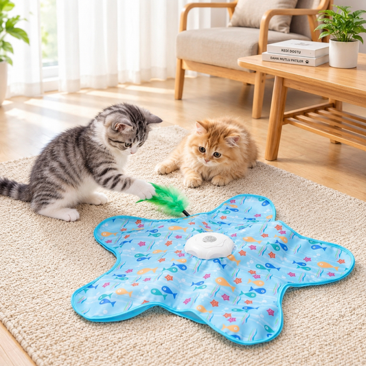 Patika  – Stres atma ve oyun zamanı eğlencesi için otomatik kedi oyuncağı