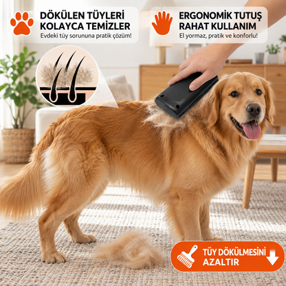 Evcil Hayvanlar İçin Profesyonel Tüy Dökme Fırçası – Ergonomik Saplı Etkili Alt Tüy Temizleyici
