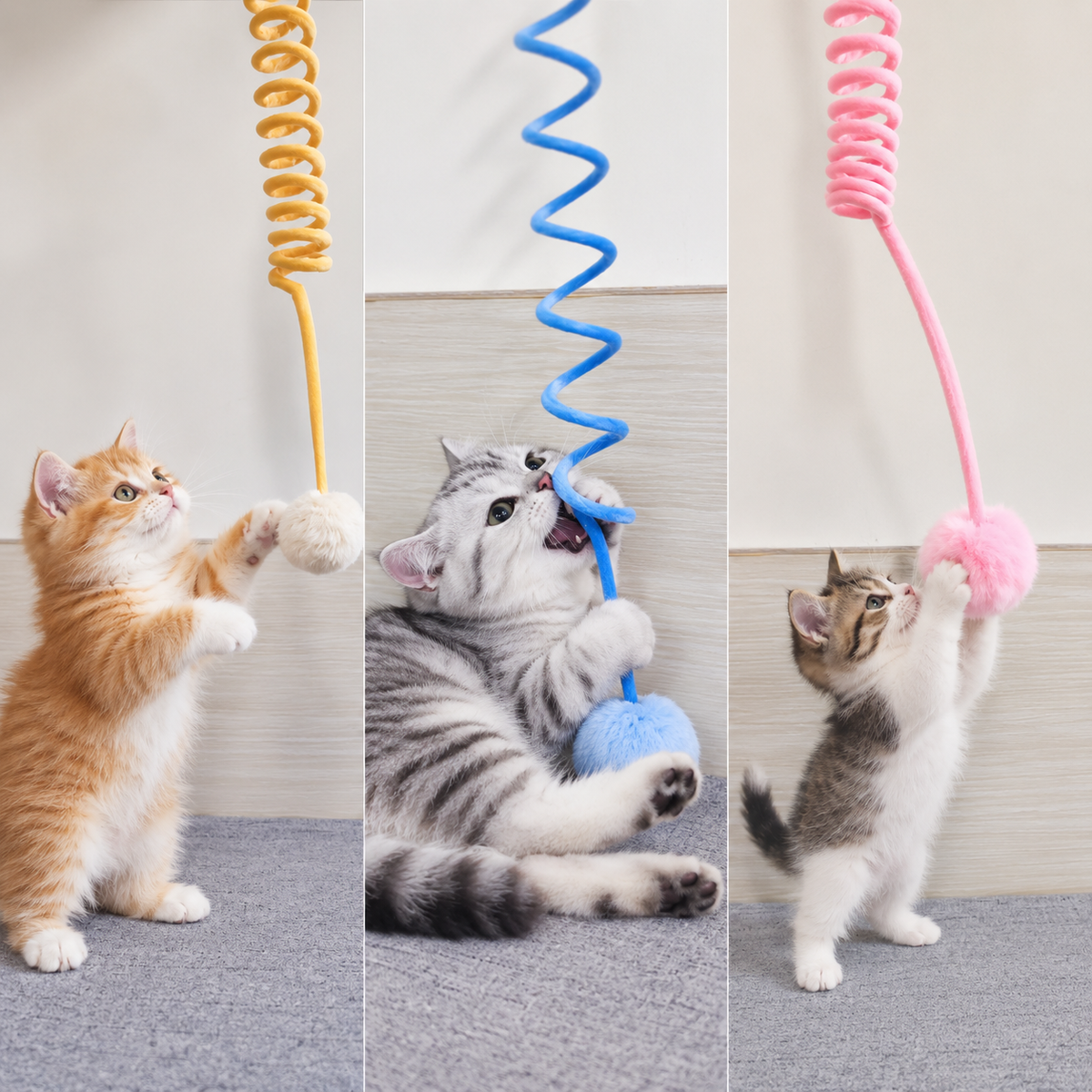 Etkileşimli kedi elastik oyuncağı