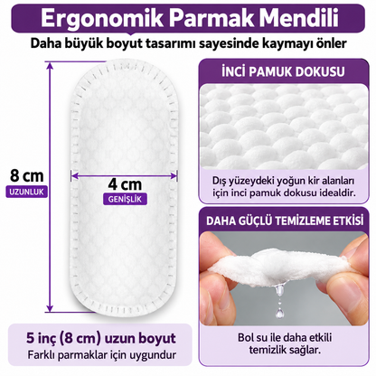 Evcil Hayvanlar İçin Diş Temizleme Parmak Mendilleri