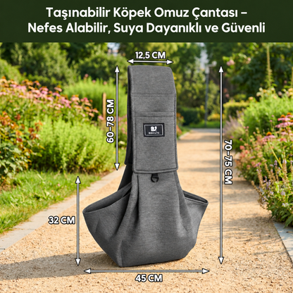 Taşınabilir Köpek Omuz Çantası – Nefes Alabilir, Su Geçirmez ve Güvenli