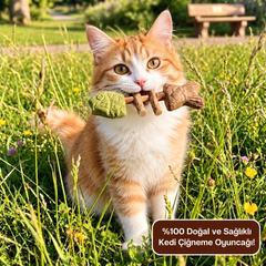 Kedi Nanesi ve Gümüş Asma Çiğneme Oyuncağı