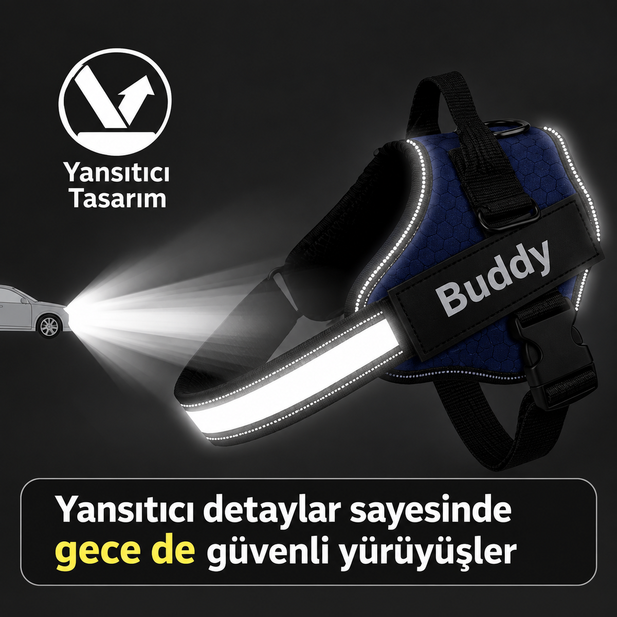 Kişiye Özel Çekmeyi Önleyici Köpek Tasması