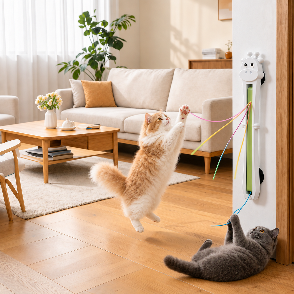 Etkileşimli ve Bağımsız Oyun İçin Otomatik Kedi Oyuncağı