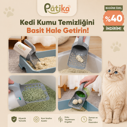3'ü 1 Arada Aklıllı Kedi  Kum Temizleyici