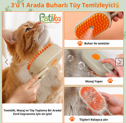 3'ü Bir Arada Buharlı Tüy Temizleyici