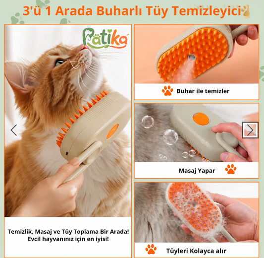 3'ü Bir Arada Buharlı Tüy Temizleyici