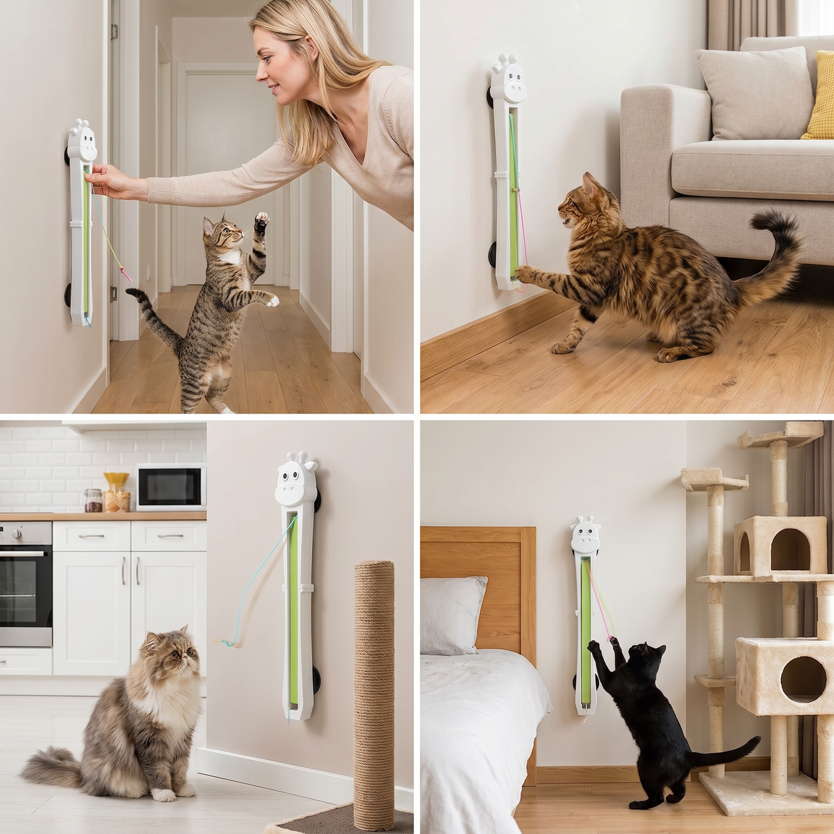 Etkileşimli ve Bağımsız Oyun İçin Otomatik Kedi Oyuncağı