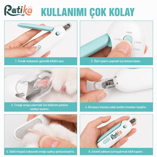Patika Ayarlanabilir Kedi Tırnak Makası