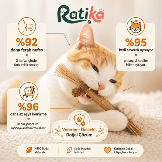 Patika Doğal Matatabi Çiğneme Çubuğu