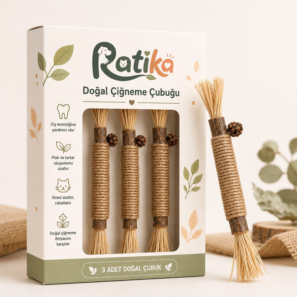 Patika Doğal Matatabi Çiğneme Çubuğu