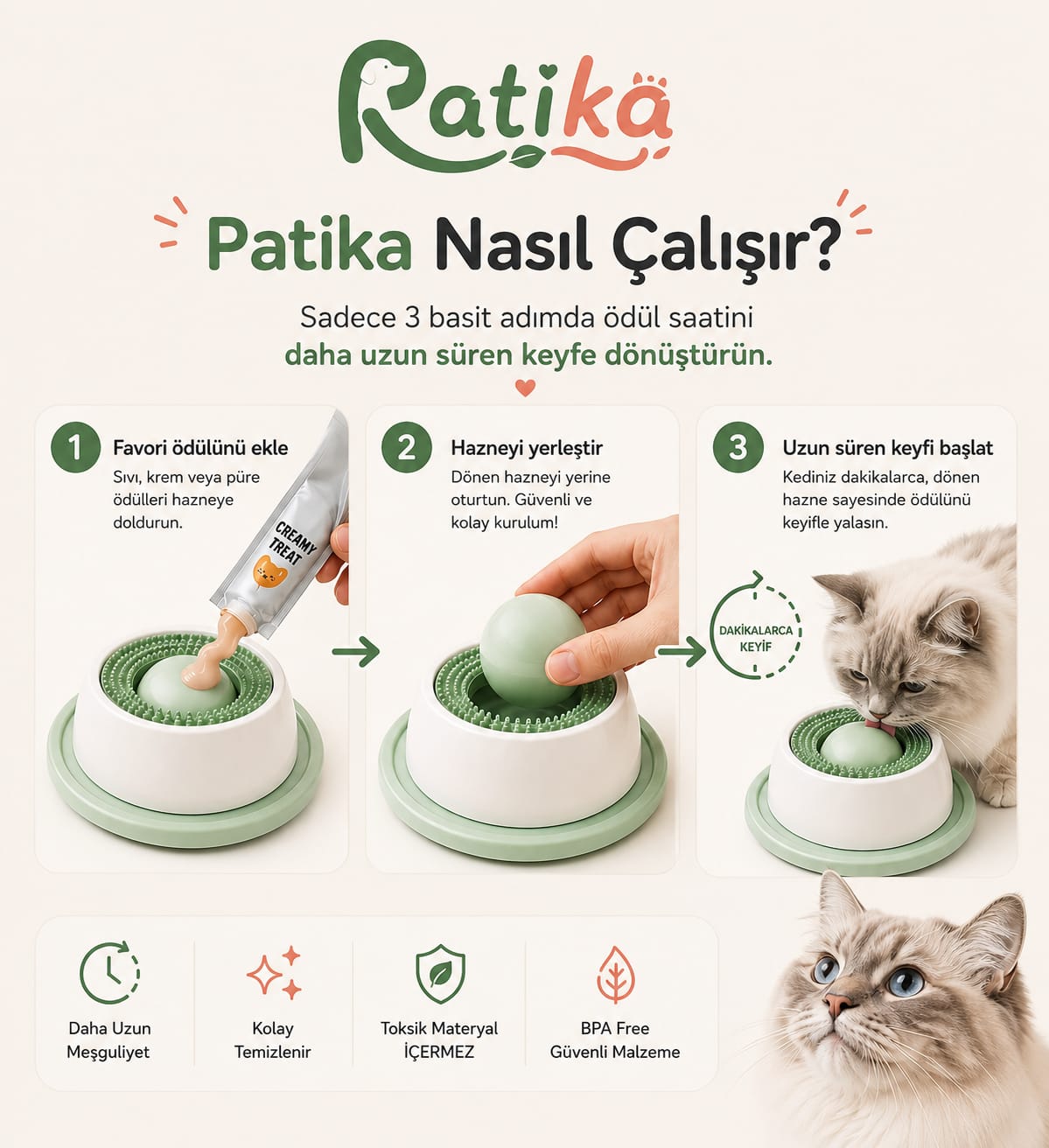 Patika Dönen Hazneli Ödül Ve Yalama Oyuncağı