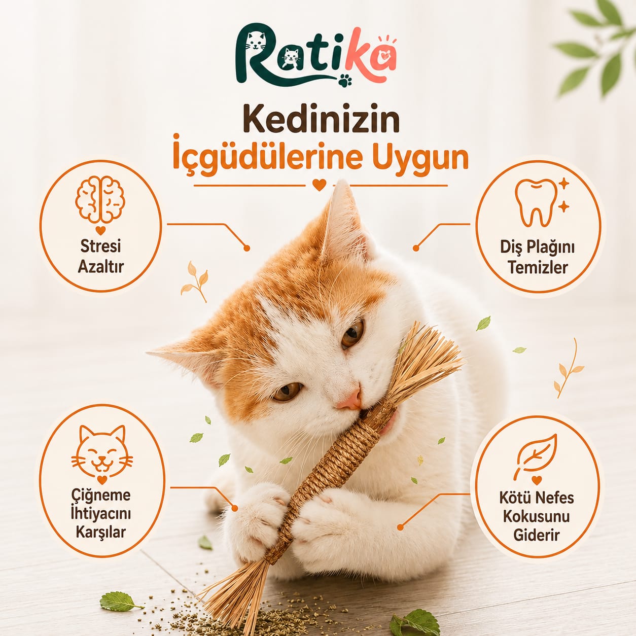 Patika Doğal Matatabi Çiğneme Çubuğu