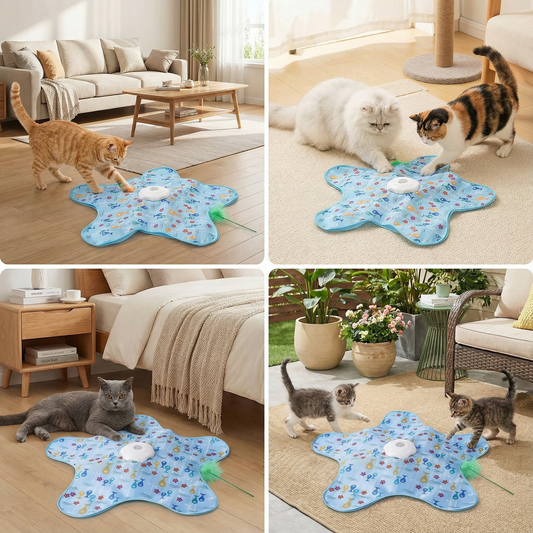 Patika  – Stres atma ve oyun zamanı eğlencesi için otomatik kedi oyuncağı